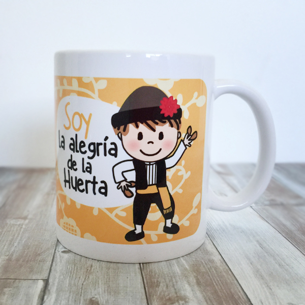 Taza Soy la Alegria de la Huerta AMARILLA