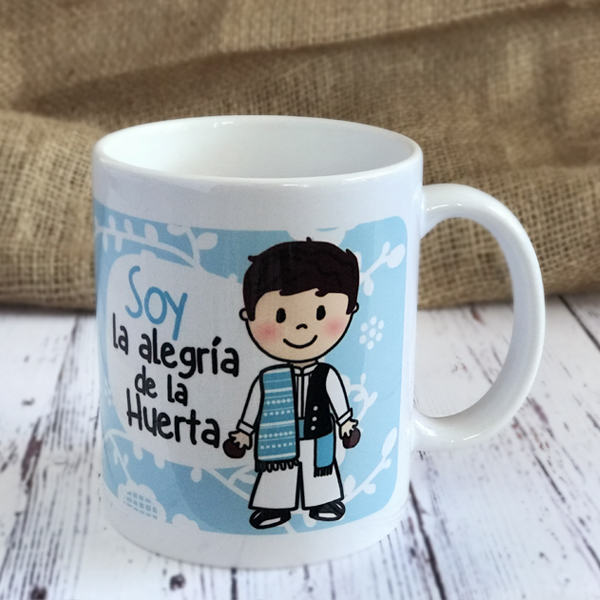 Taza Soy la Alegria de la Huerta AZUL