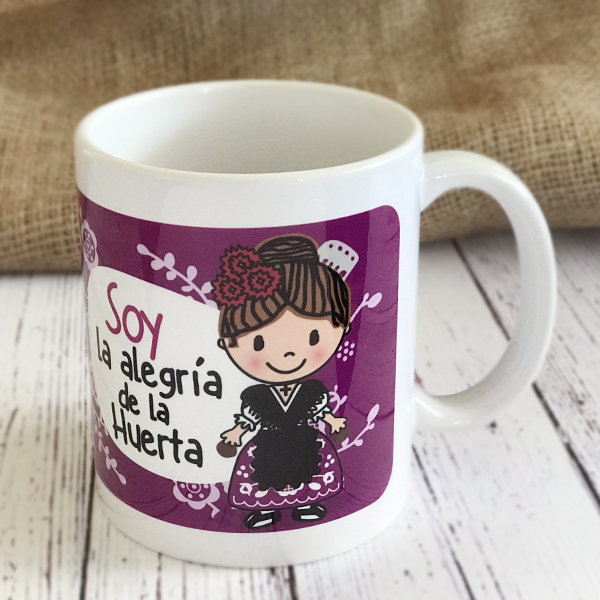 Taza Soy la Alegria de la Huerta PURPURA