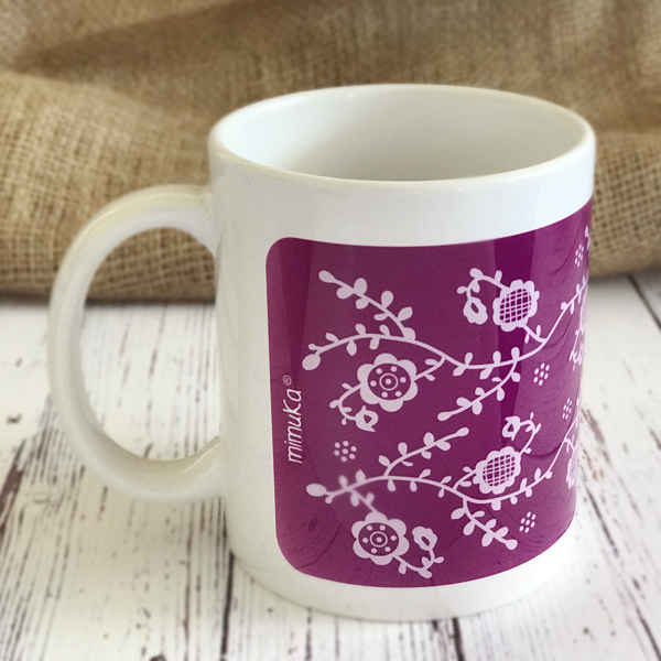 Taza Soy la Alegria de la Huerta PURPURA